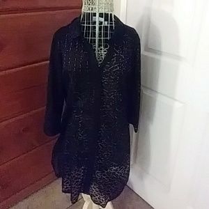 Black lace tunic